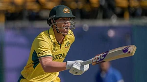 AP : File photo of the now-retired Australia opener David Warner in action.